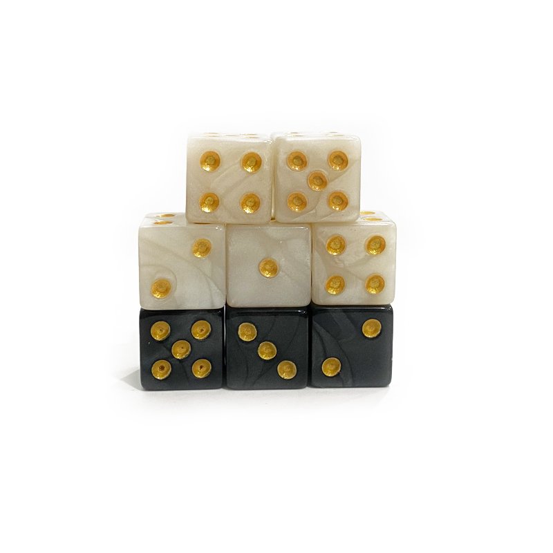 Slight Blemish Dice 16mm Square D6 Marble Dice
