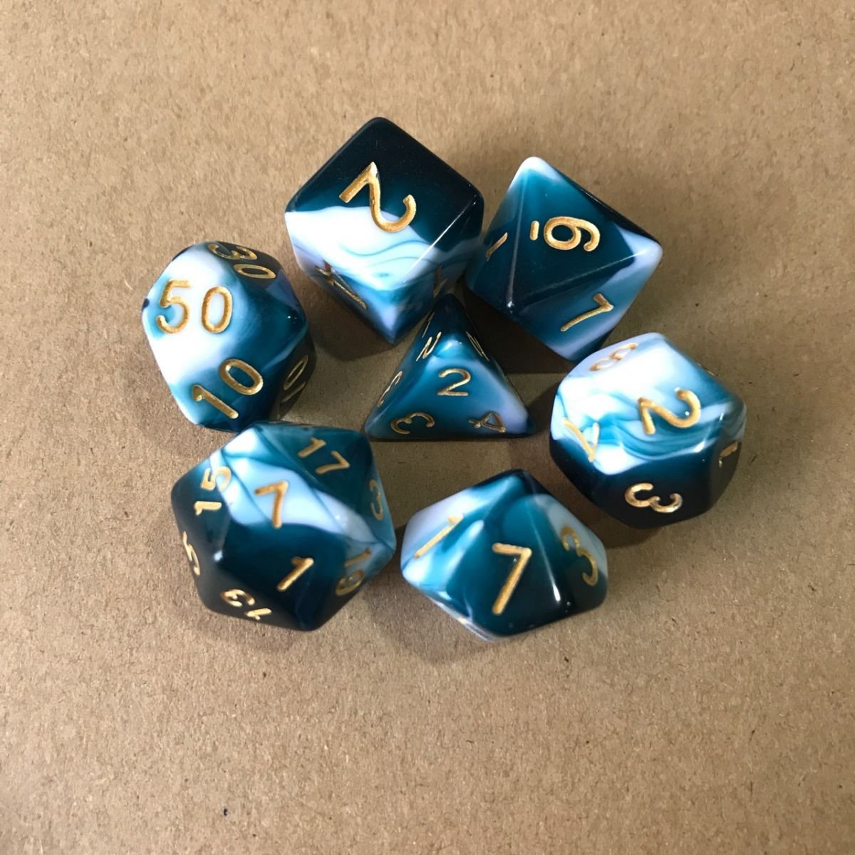 High Quality bulk dungeons and dragons rounded corners d20 gaming rpg board cheap polyhedral dice set
