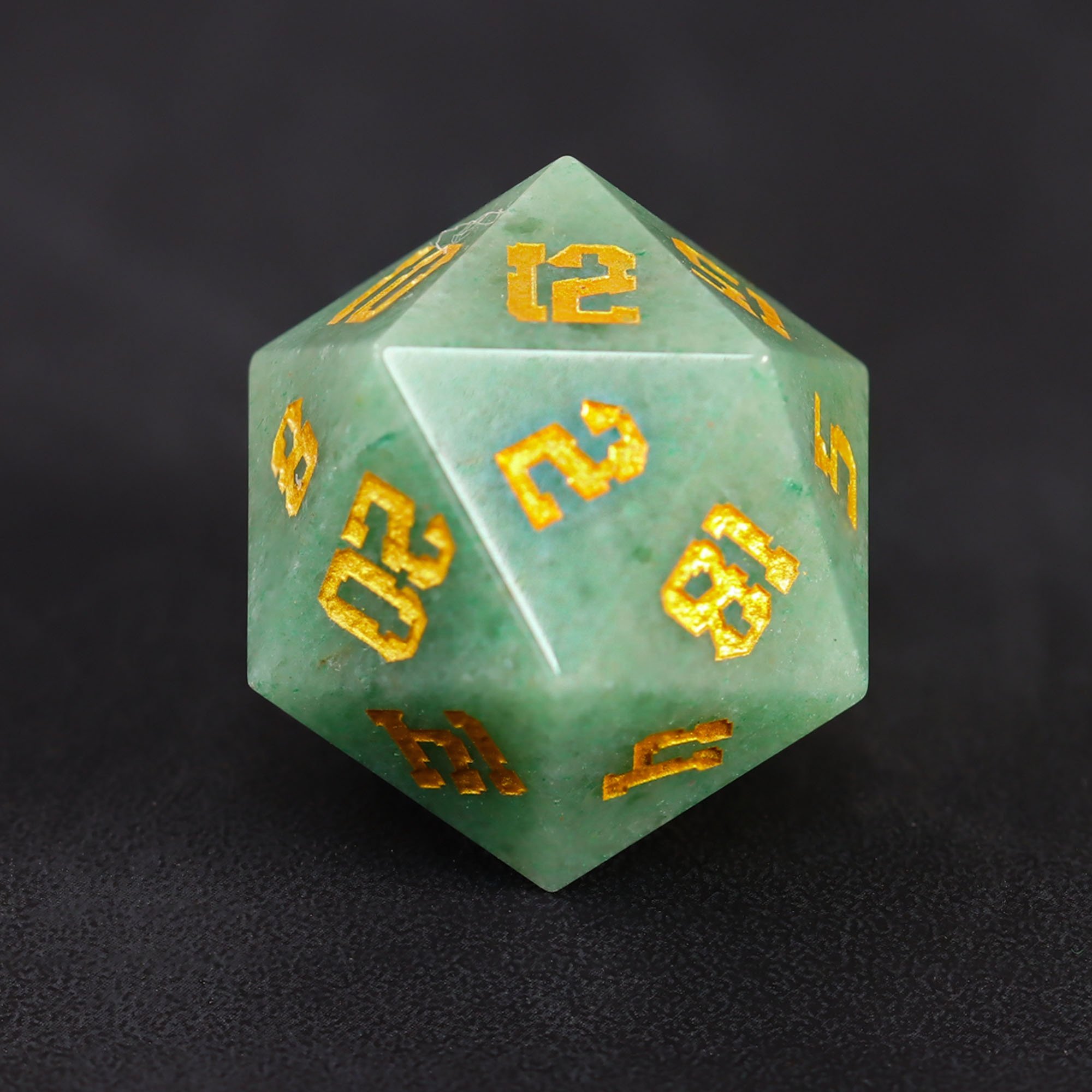 RPG Natural Gemstone Dice DND Gem Stone Dice Green Jade Dice For Dungeons And Dragons