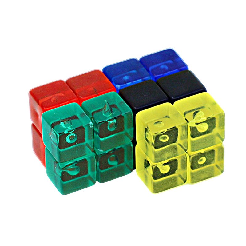 Customizable 9.5mm Resin Dice with Straight Corners dnd dice set bulk