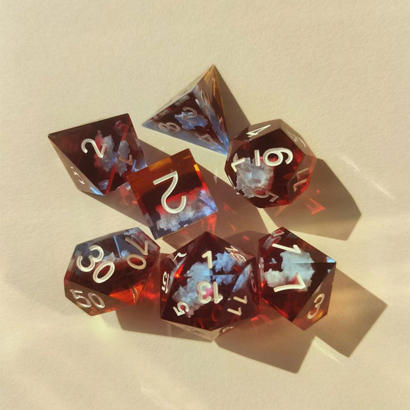 Wholesale Custom Dice Digital Resin Plastic Polyhedral Dice Game Accessories Dnd Dice Board Game