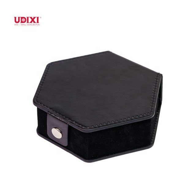 Udixi Custom Pu Leather&Flannel Box For Dnd Dungeons and Dragons d&d Dice Box Dice Case