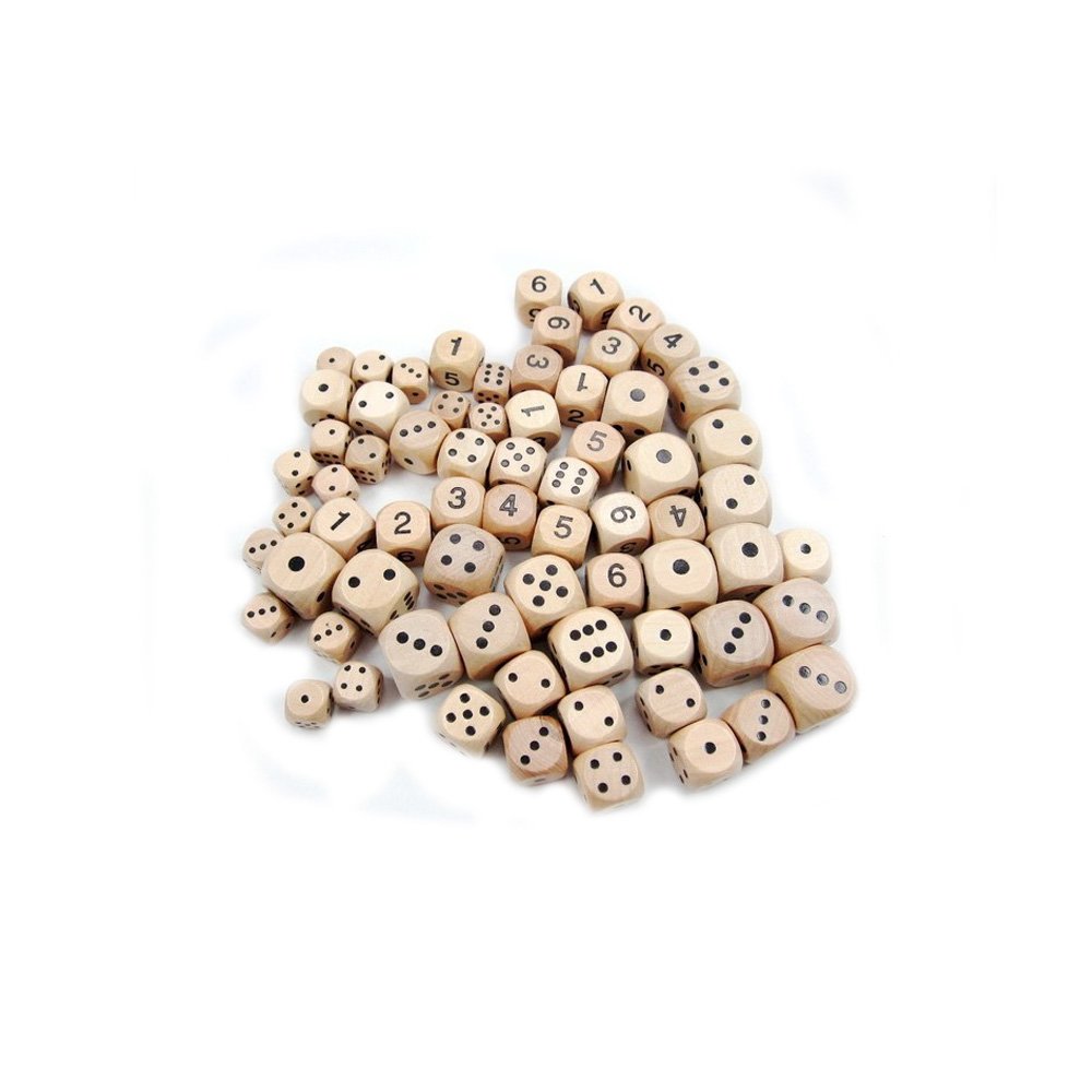 2020 Hot Sale Rounded Corners Wooden Dice for KTV Bar Entertainment Games