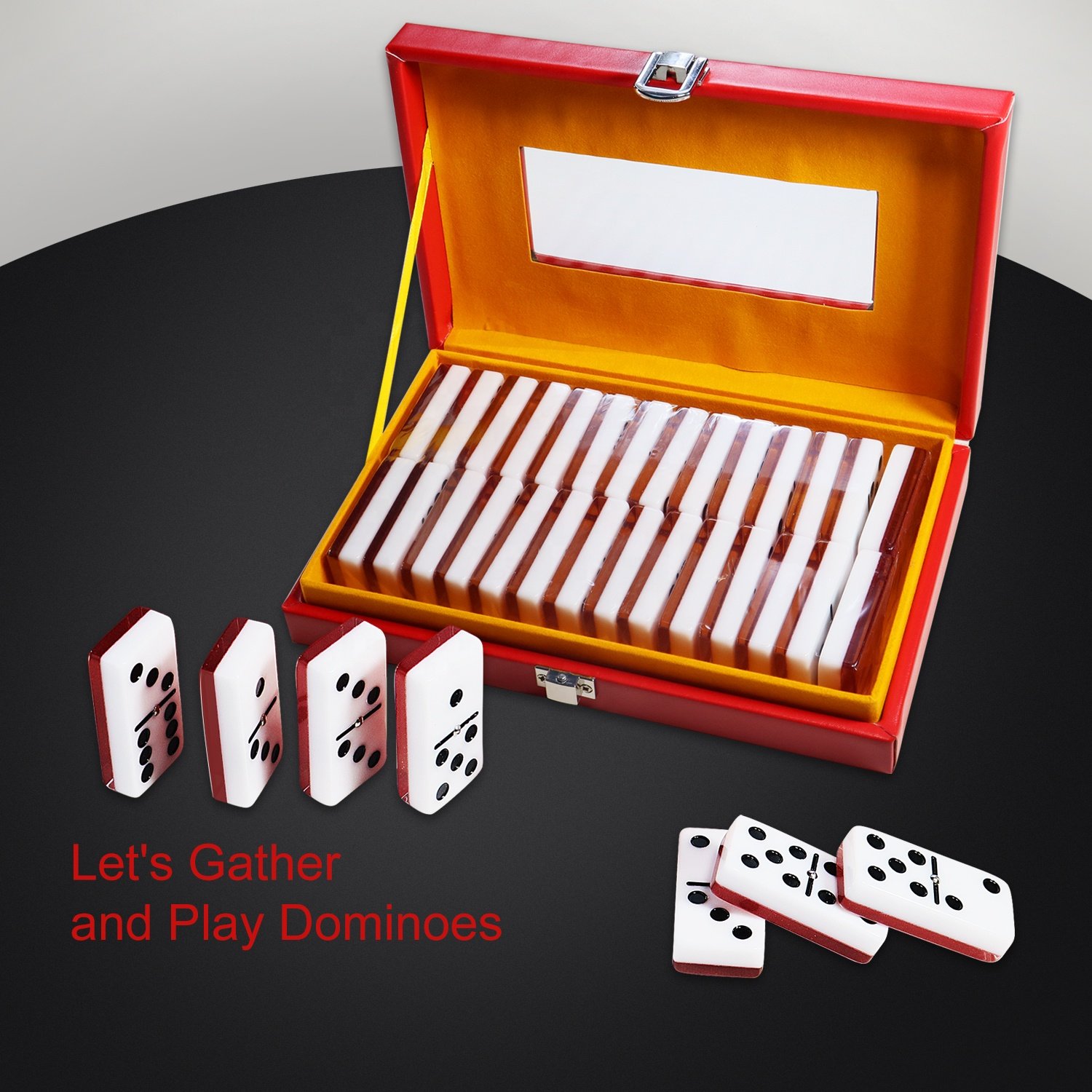 Custom eco-friendly melamine material Domino set domino Domines Factory