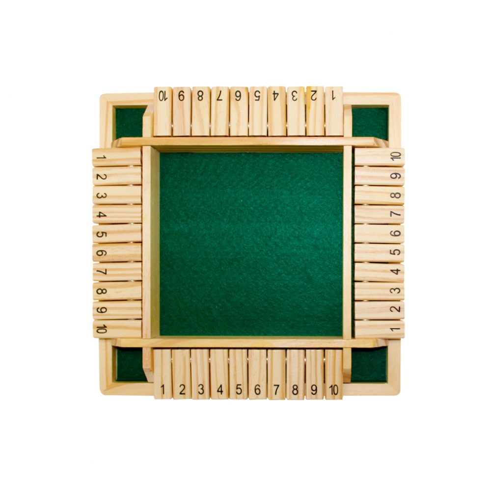 New Trend Wooden Shut the Box Old Fashioned Dice Board Games Fun Play for Adults Kids Family Wooden Chess Games