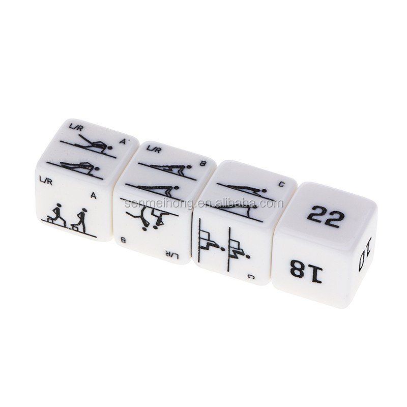 25MM Carved Fitness Dice with 4 dice in one set for Bodyweight Fitness