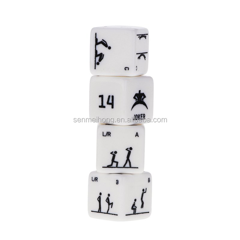 25MM Carved Fitness Dice with 4 dice in one set for Bodyweight Fitness