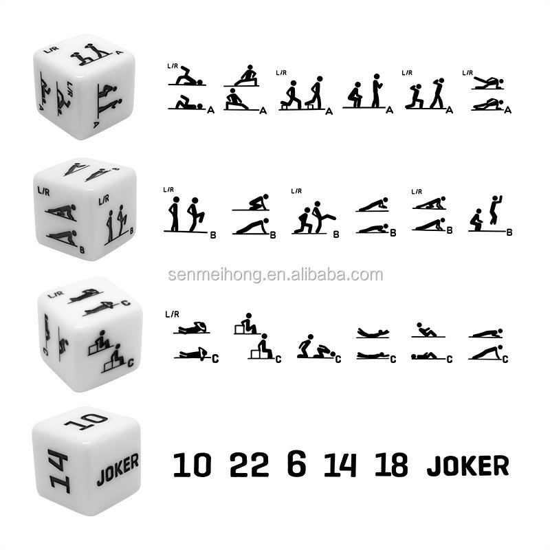 25MM Carved Fitness Dice with 4 dice in one set for Bodyweight Fitness