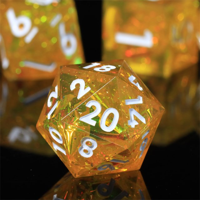 Mini Planet Wholesale resin dnd dice set Dragon and Dungeon PolyhedralSharp Edges Dice RPG board role-playing games Dice