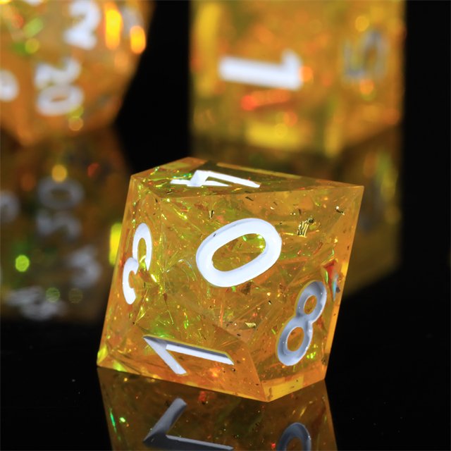 Mini Planet Wholesale resin dnd dice set Dragon and Dungeon PolyhedralSharp Edges Dice RPG board role-playing games Dice