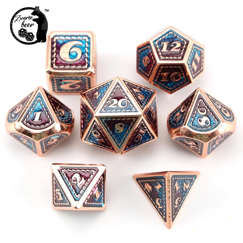 Custom 20mm Metal diceDicing D20 Bulk Dragon Scales Dice Game Wholesale Polyhedral Rpg Dnd Dice Set