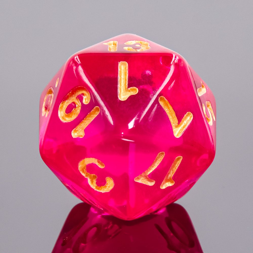 Wholesale 16mm Square DND Glow in the Dark Acrylic Polyhedral Dice Set Standard Size for Gaming