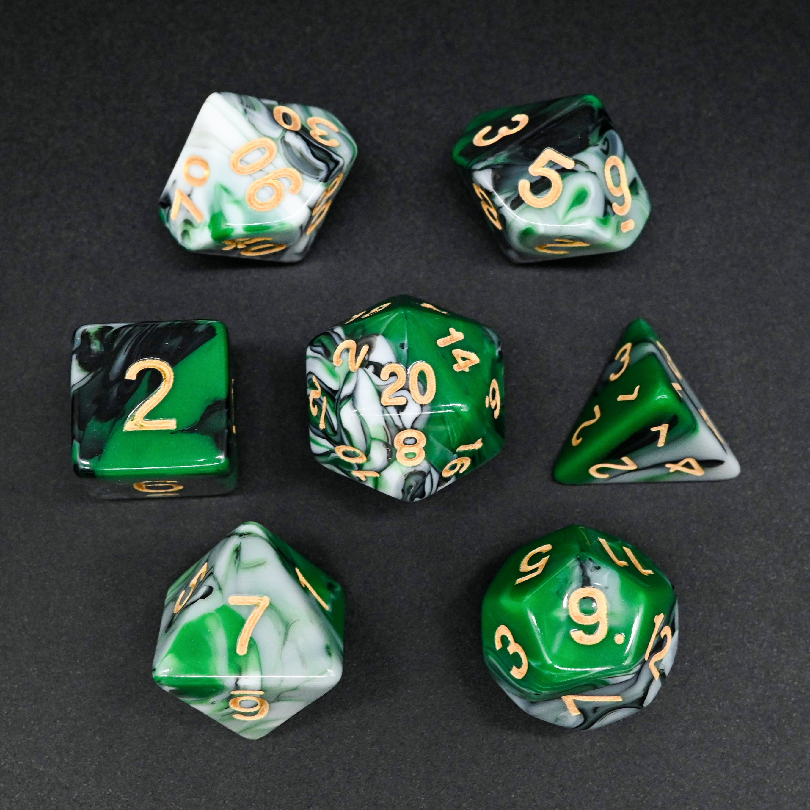 Attractive Mixed Color DND Acrylic Dice Low Moq Cheap Price RPG Dice Set for Dungeons and Dragons