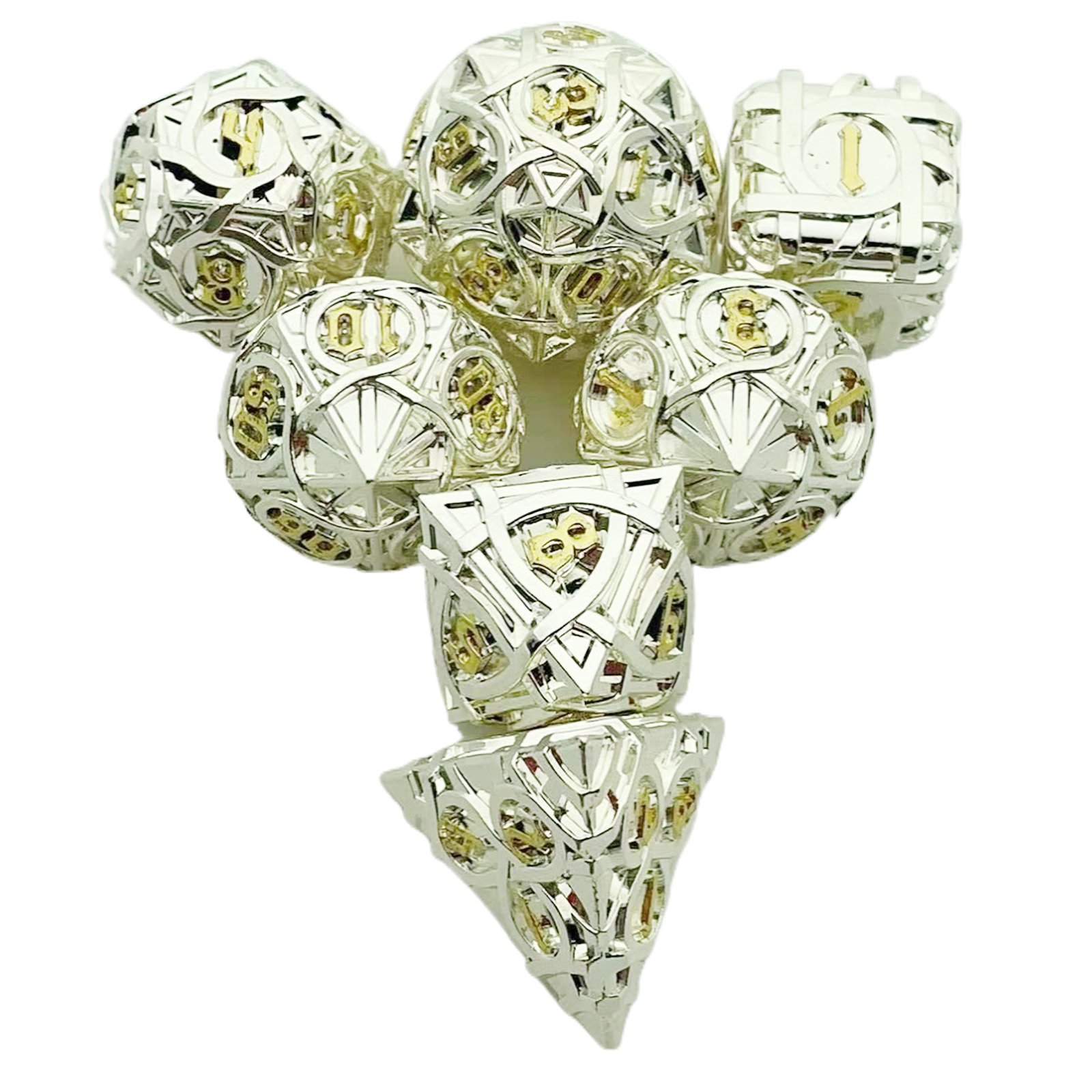 Dungeons & Dragons RPG Metal Polyhedral Dice Set for Board Games for DND RPG Players