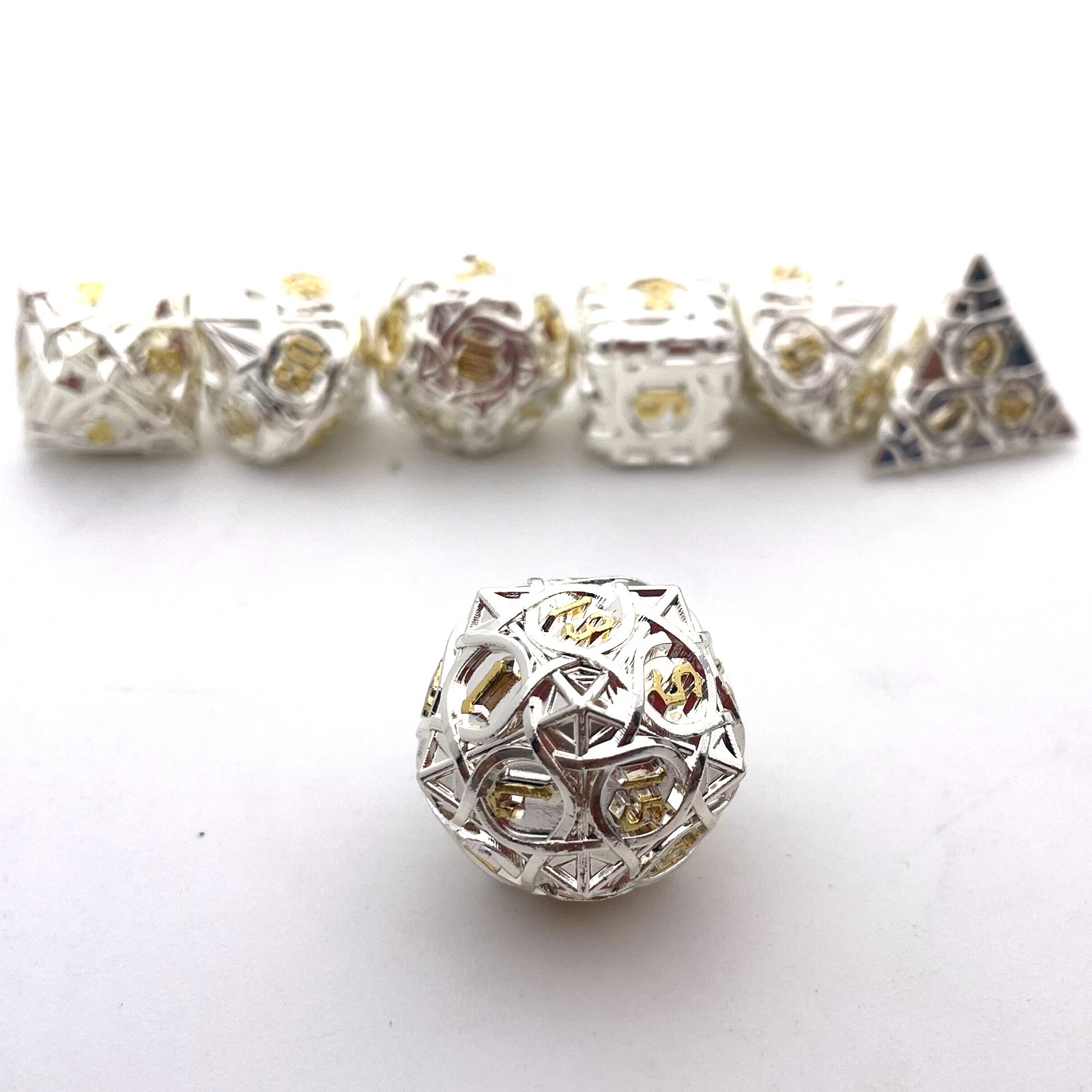 Dungeons & Dragons RPG Metal Polyhedral Dice Set for Board Games for DND RPG Players