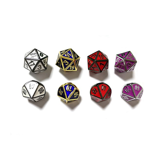 custom game dice 12 sided metal dice rpg dice For Board Game