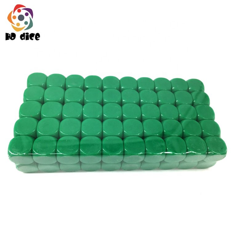 Factory direct Sale 16mm round corner blank red purple blue d6 dice for teaching painting printing