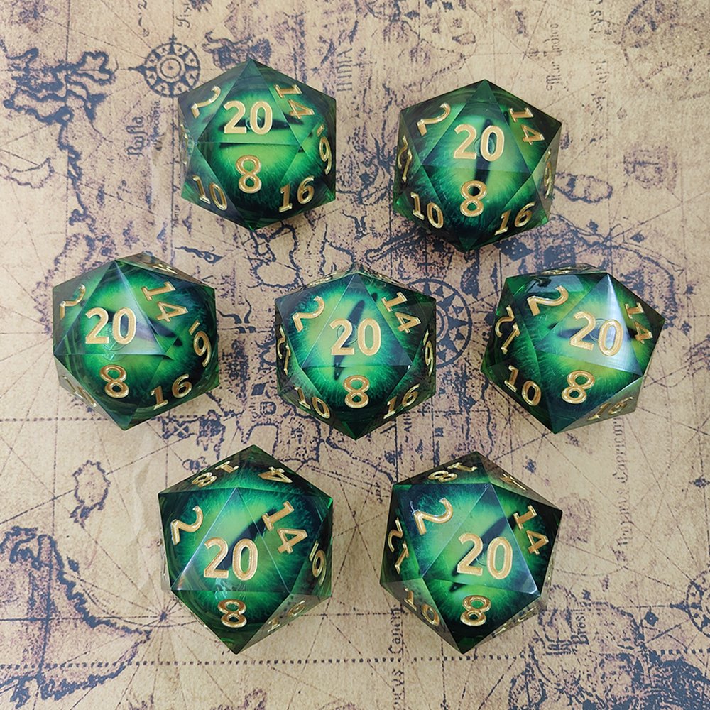 DND D20 TRPG board Game accessories 55MM resin Longan Dice 16MM giant quicksand single large size can be shaken