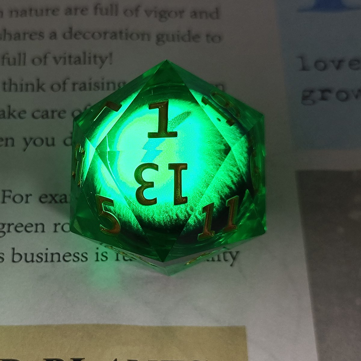 DND D20 TRPG board Game accessories 55MM resin Longan Dice 16MM giant quicksand single large size can be shaken
