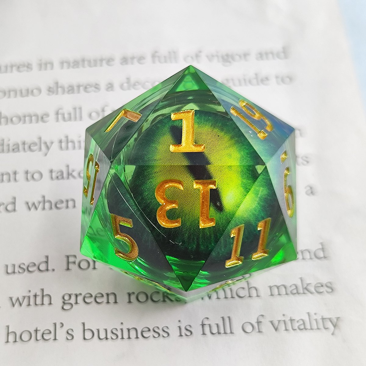 DND D20 TRPG board Game accessories 55MM resin Longan Dice 16MM giant quicksand single large size can be shaken