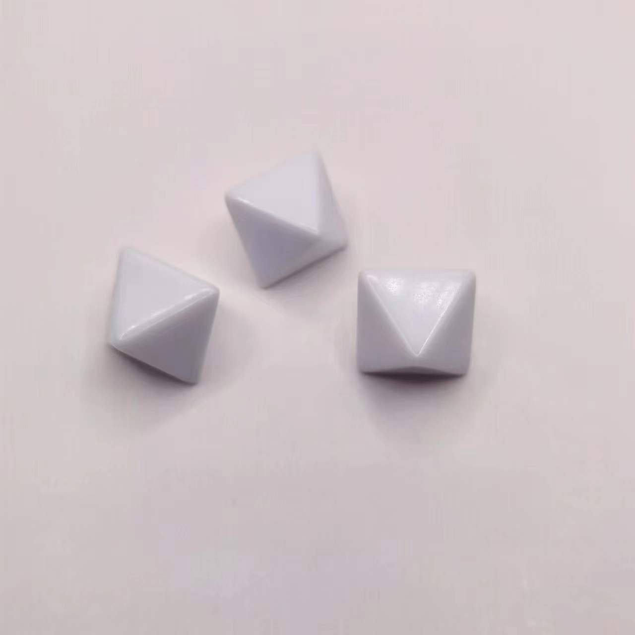 D8 Blank Dice Polyhedron White Acrylic Custom Printed Game Dice Wholesale