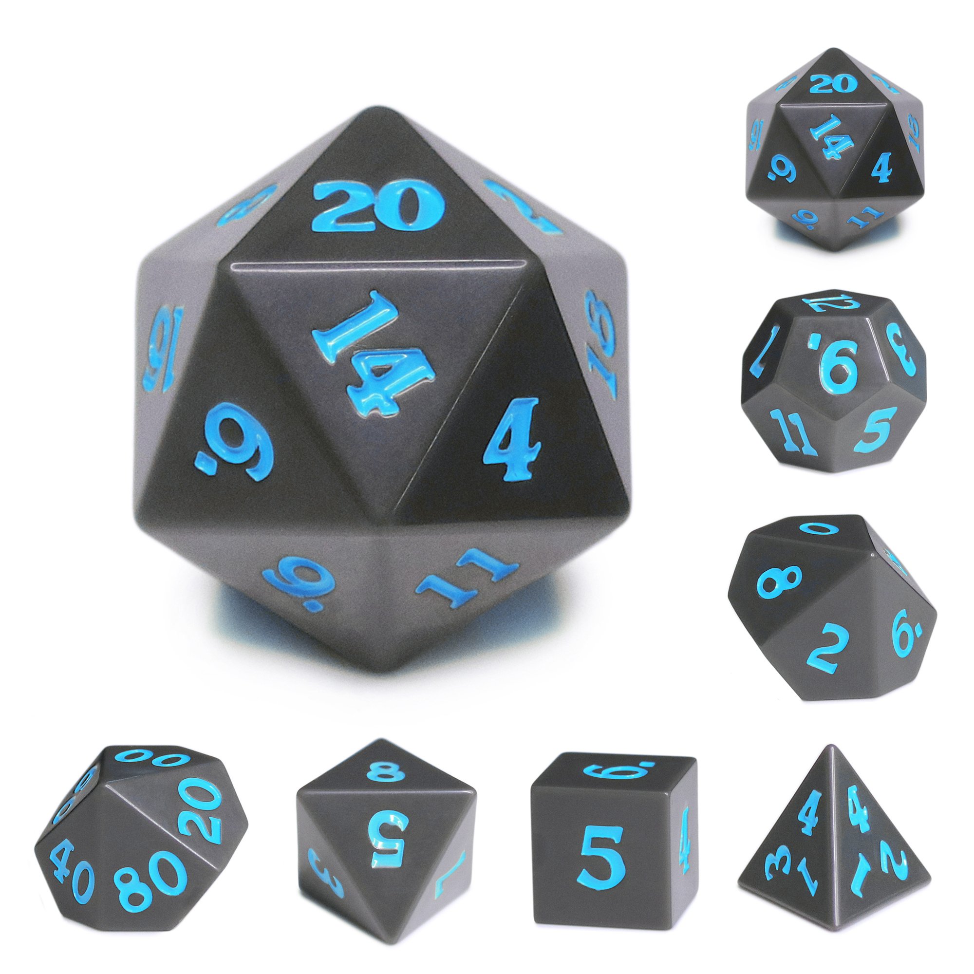 Liquid Core Dice set Board Game Dice Sharp Edge Polyhedron Resin Dice for D&D Dungeons & Dragons