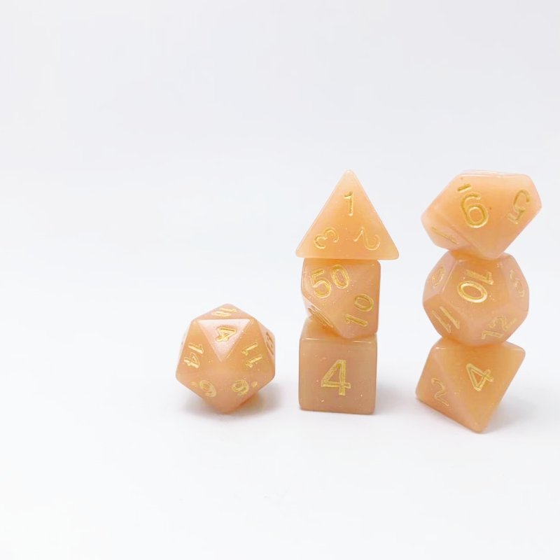 Manufacturer Multi-Sided Dice Set of 7 Dungeons & Dragons Dice Tabletop Game Color DND Light Changing Single Color Glitter Dice