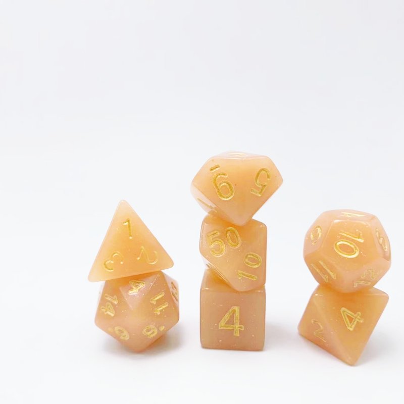 Manufacturer Multi-Sided Dice Set of 7 Dungeons & Dragons Dice Tabletop Game Color DND Light Changing Single Color Glitter Dice