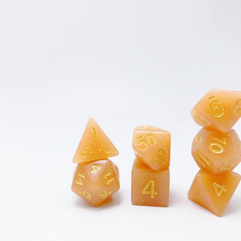 Manufacturer Multi-Sided Dice Set of 7 Dungeons & Dragons Dice Tabletop Game Color DND Light Changing Single Color Glitter Dice