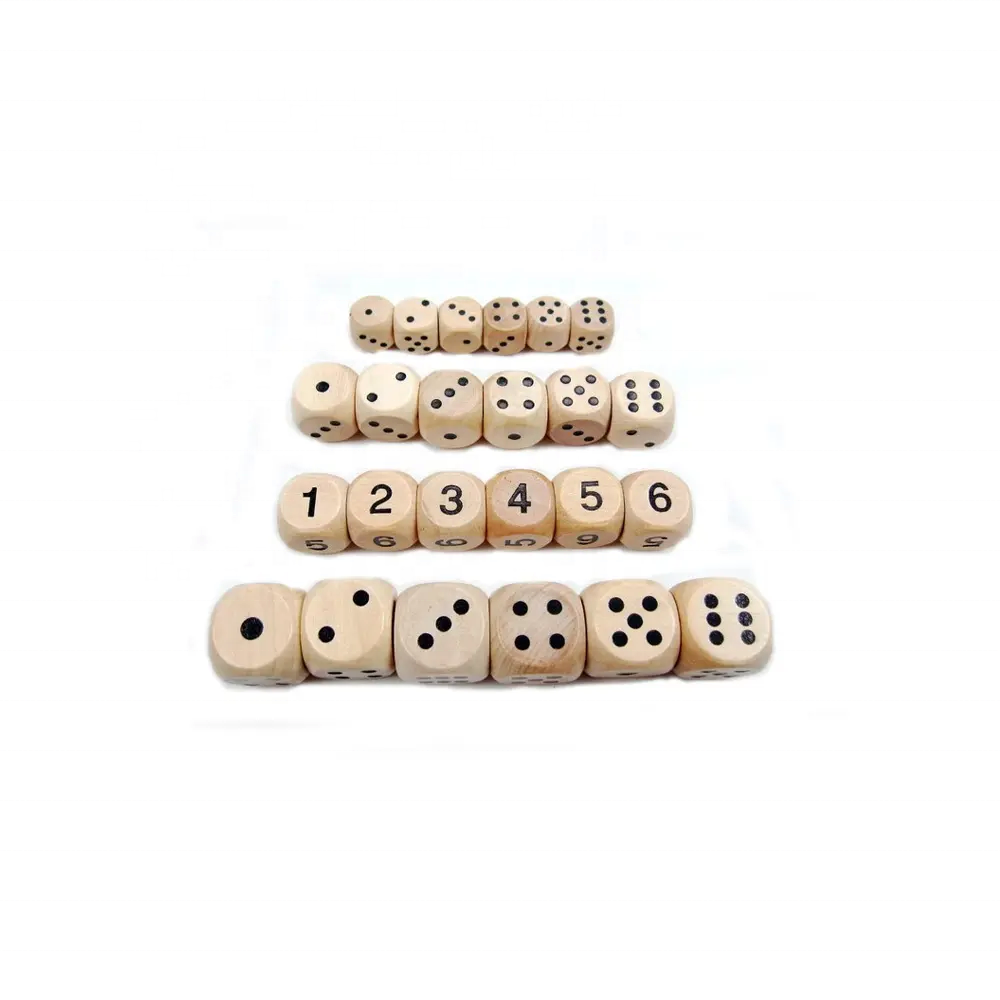Customized Personalized Hot Sale Rounded Corners Wooden Dice For Ktv Bar Entertainment Games
