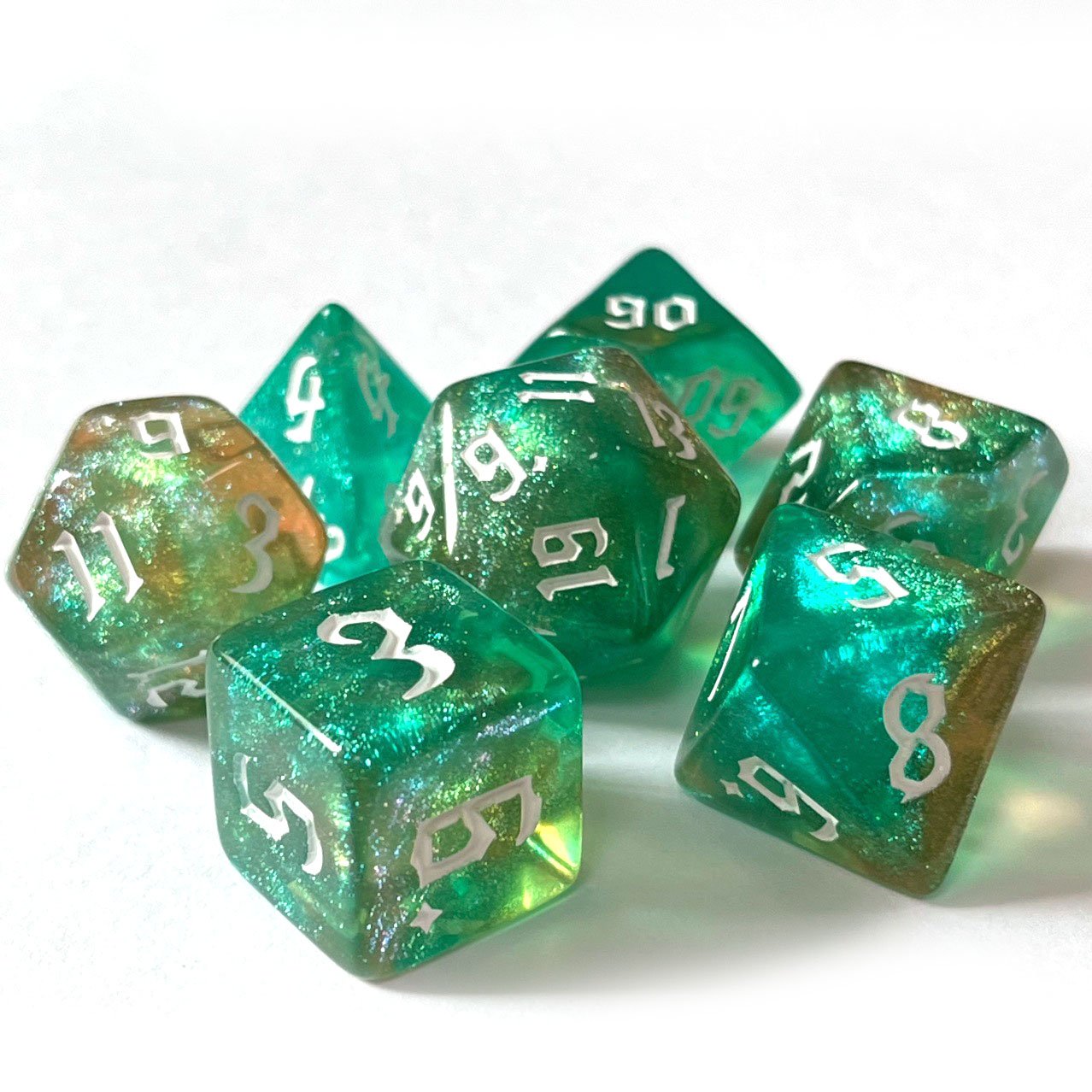 New Hot Sale rpg d20 Custom Table Games dnd games polyhedral acrylic Manufacturer dice set