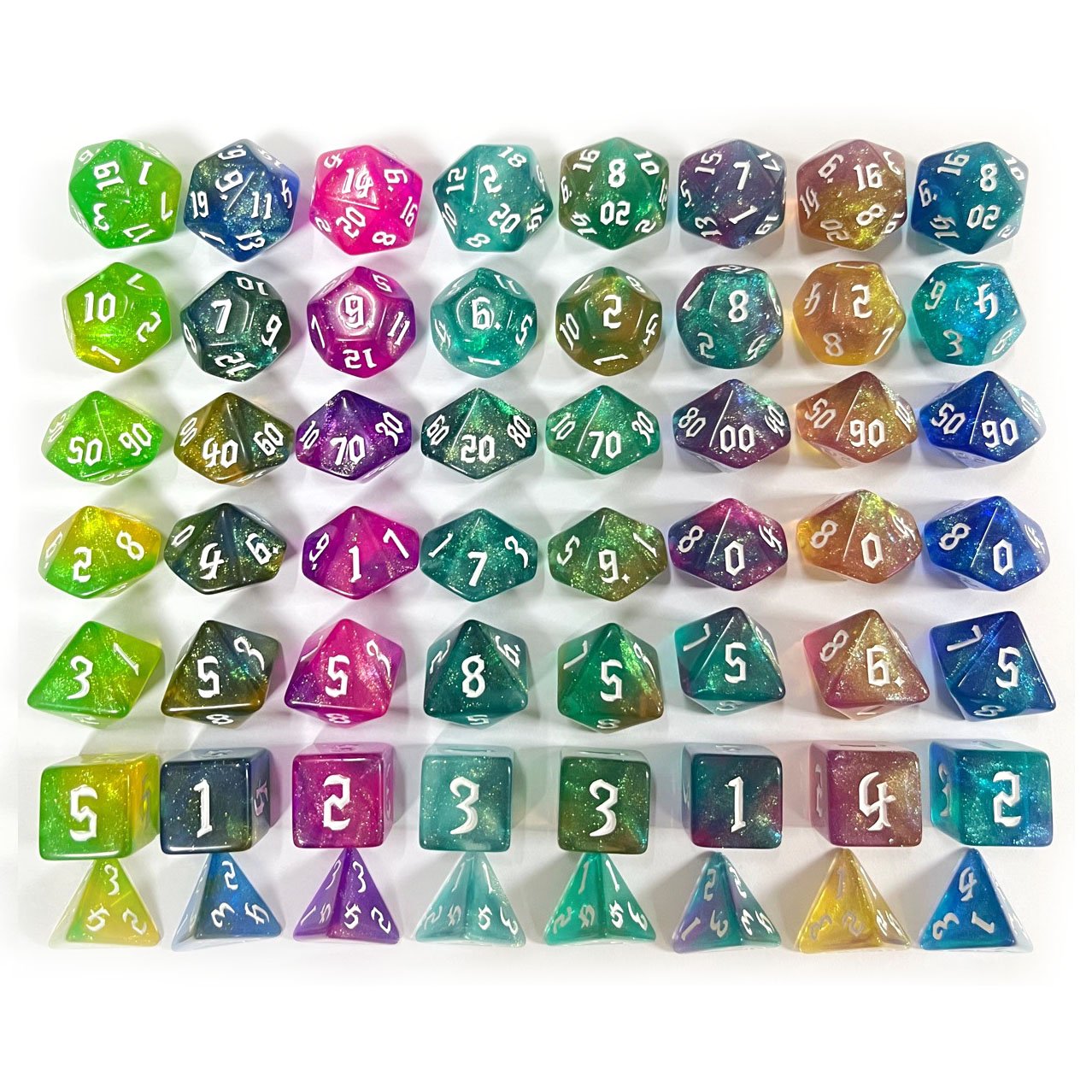 New Hot Sale rpg d20 Custom Table Games dnd games polyhedral acrylic Manufacturer dice set