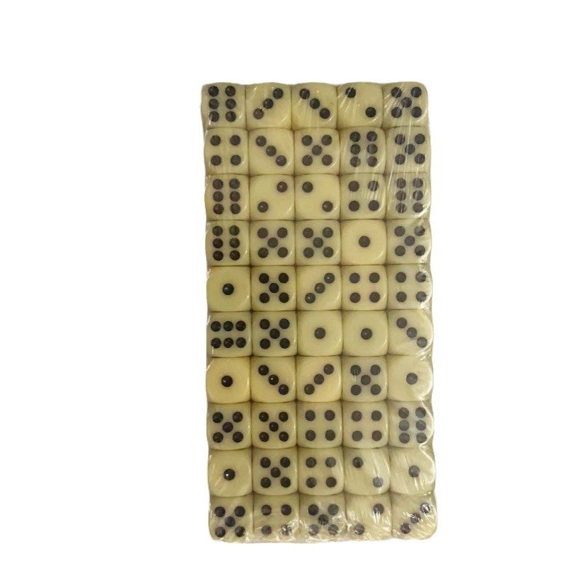 12mm 14mm 16mm dice beige ivory cube acrylic dice entertainment teaching aids board game dice accessories wholesale