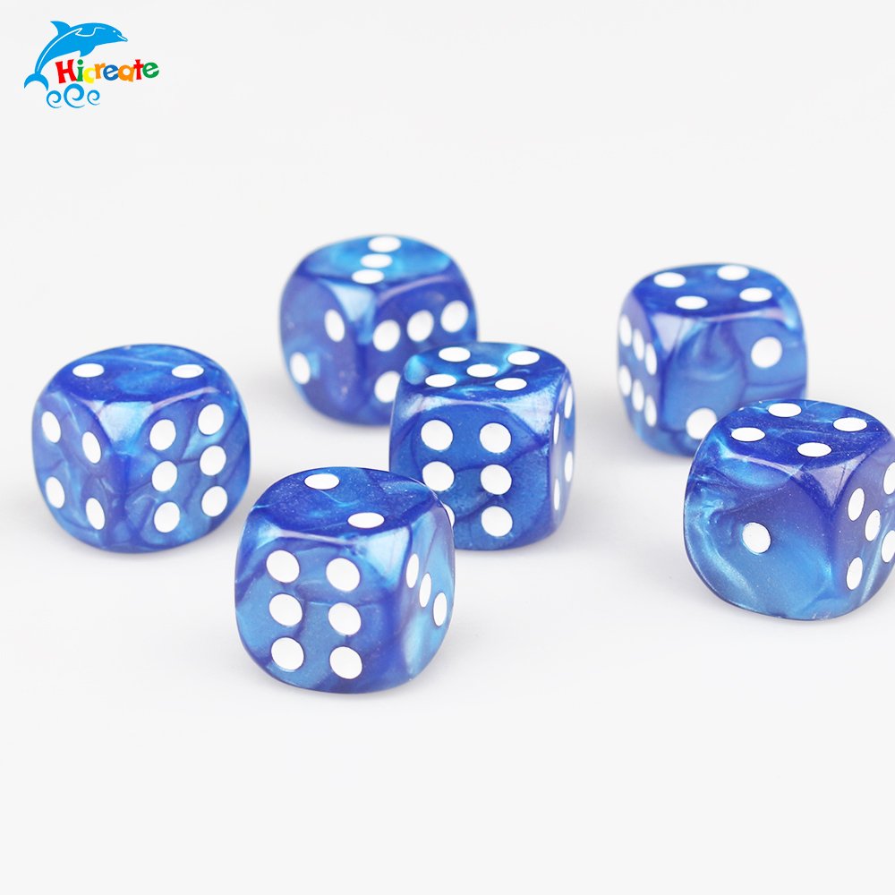 Custom Made 16mm D6 1 Side Printed Acrylic Dice