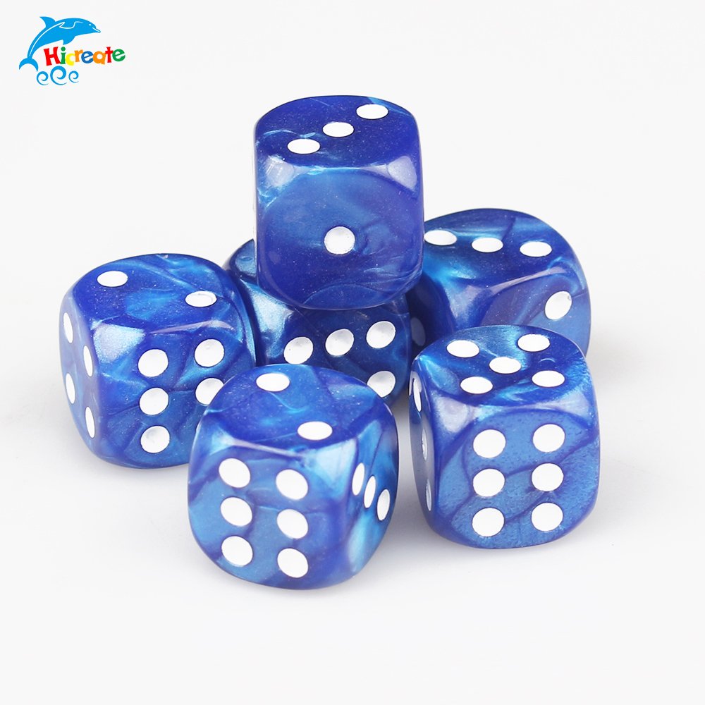 Custom Made 16mm D6 1 Side Printed Acrylic Dice
