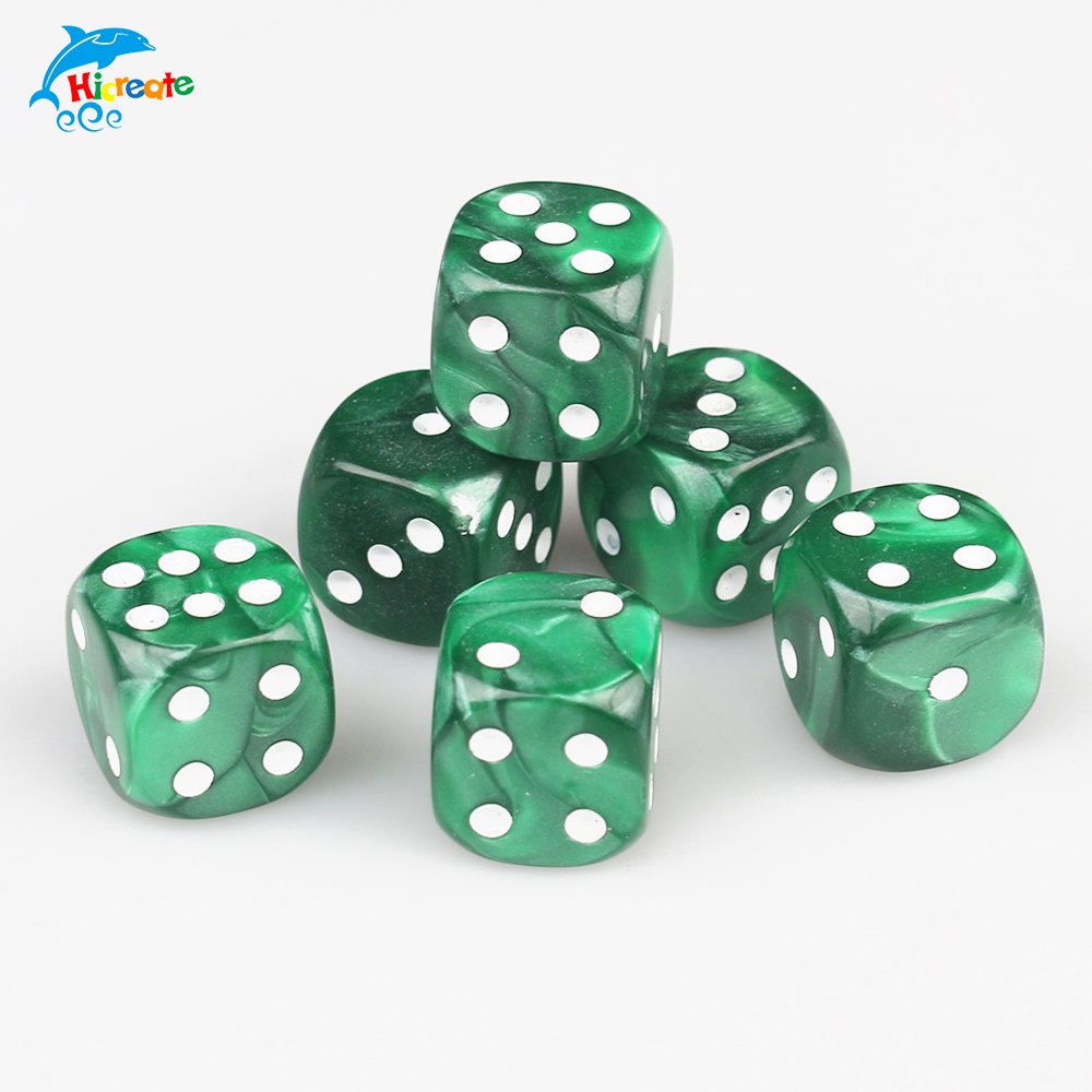 Custom Made 16mm D6 1 Side Printed Acrylic Dice