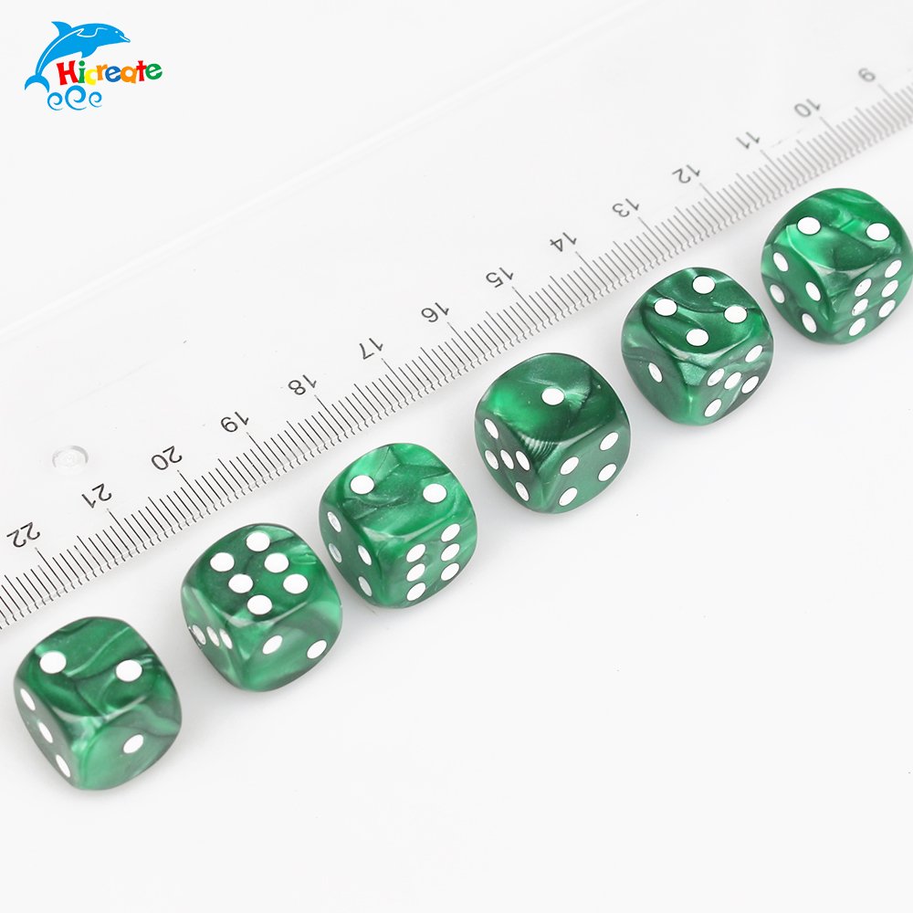 Custom Made 16mm D6 1 Side Printed Acrylic Dice