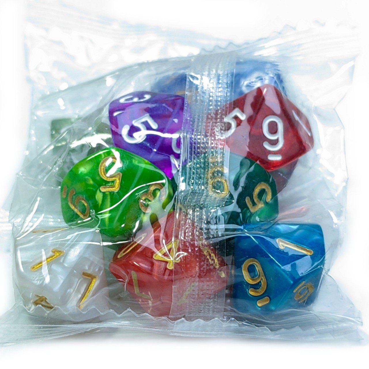 Factory wholesale bulk polyhedral D10 Acrylic Resin DND RPG dice set 10 sided dice for RPG MTG board game
