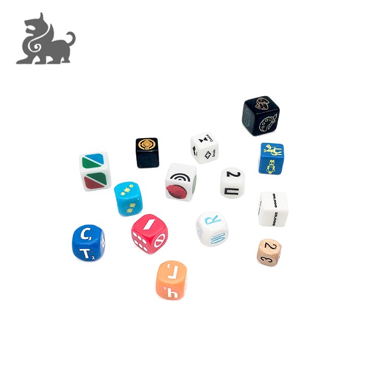 High Quality Durable Custom Engraving Polyhedral Board Game Dice custom printed dice