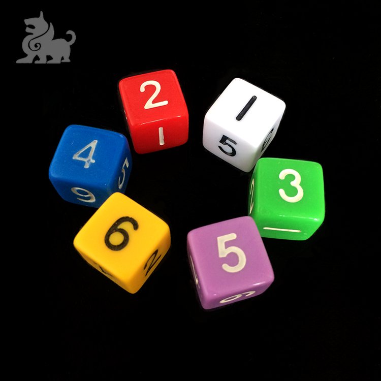 High Quality Durable Custom Engraving Polyhedral Board Game Dice custom printed dice