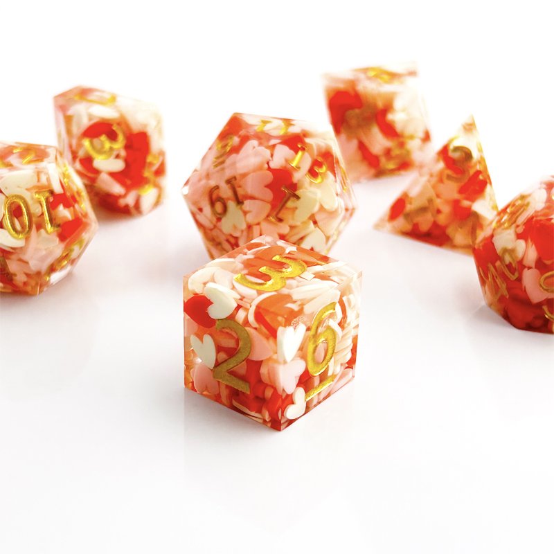 DND Multi-faceted Resin Dice set Sharp Edge RPG Dungeons & Dragons board game Dice