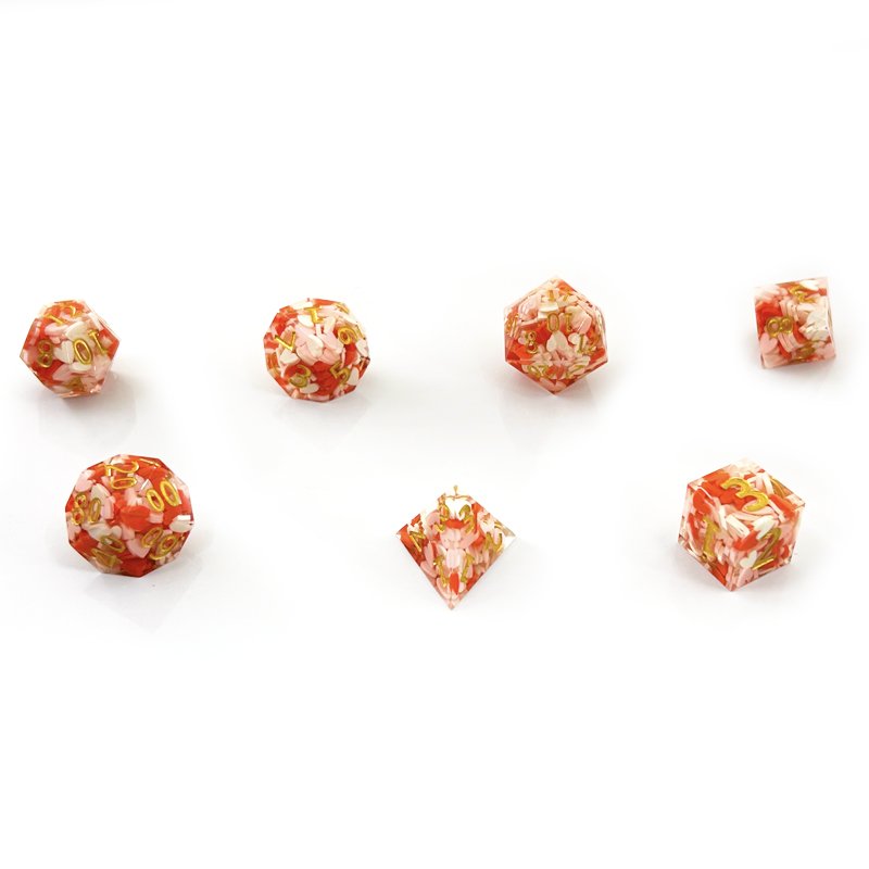 DND Multi-faceted Resin Dice set Sharp Edge RPG Dungeons & Dragons board game Dice