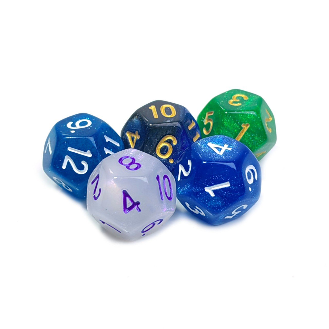 in stock bulk Creative RPG Game Dice set DND Sharps Edge Colorful double-color acrylic Polyhedral Dice D12 sided dice board game