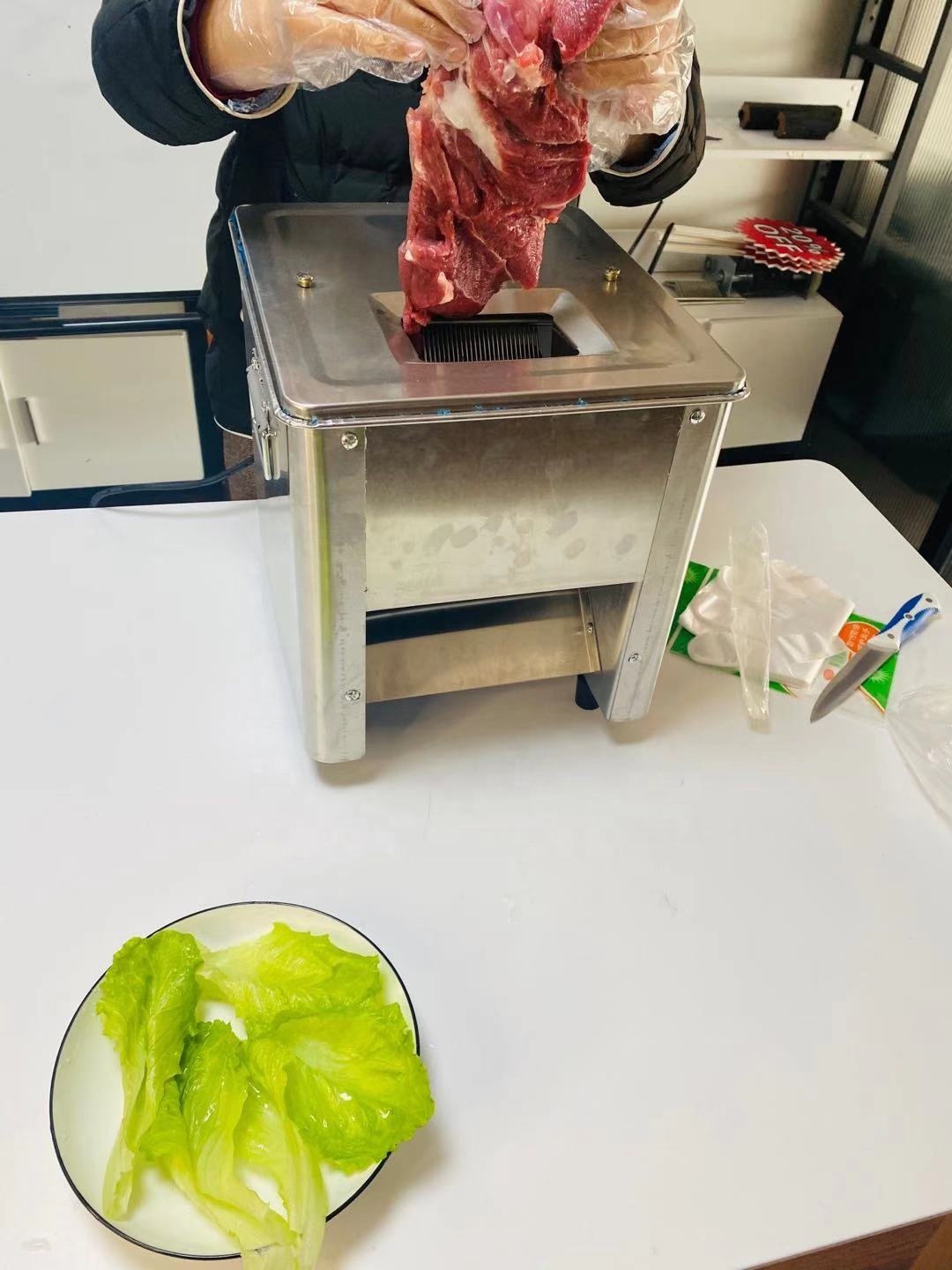 Small meat cutter Commercial Restaurant Soft Meat Cutting Slices Machine To Slicer Cube Dice For Sale Price