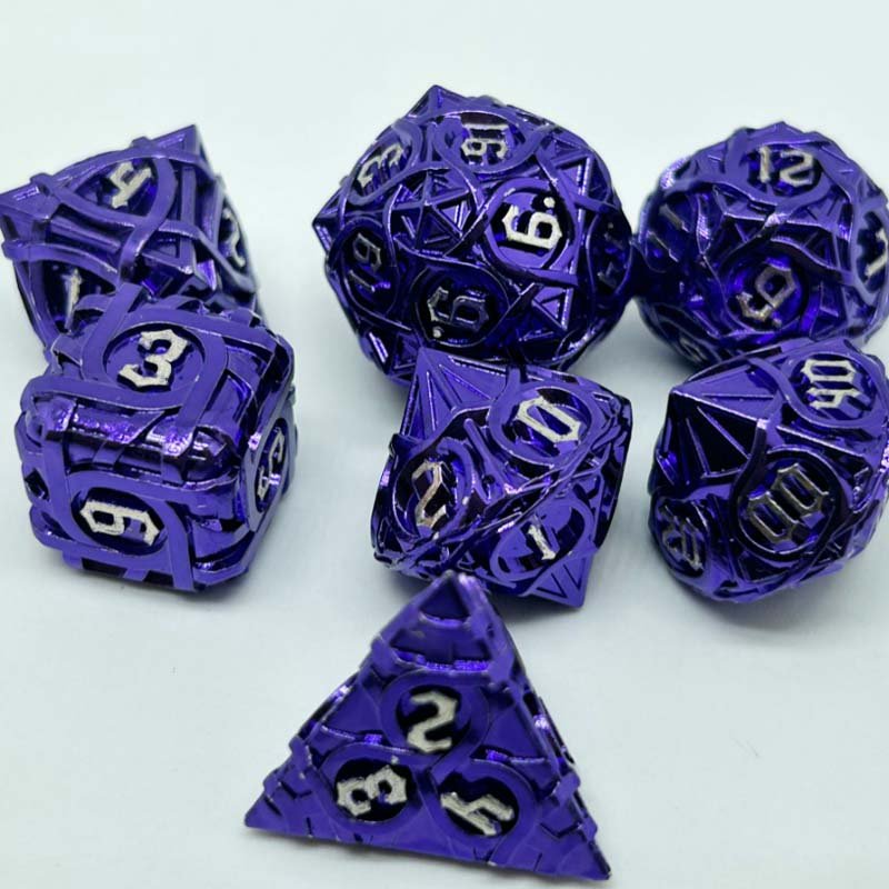 Metal Dice sets 7PCS dice set for Table Top Game Polyhedron dice D4~D20