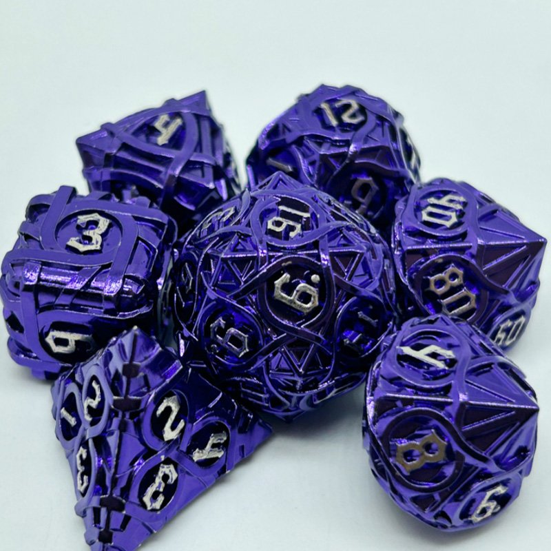 Metal Dice sets 7PCS dice set for Table Top Game Polyhedron dice D4~D20