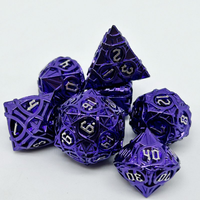 Metal Dice sets 7PCS dice set for Table Top Game Polyhedron dice D4~D20