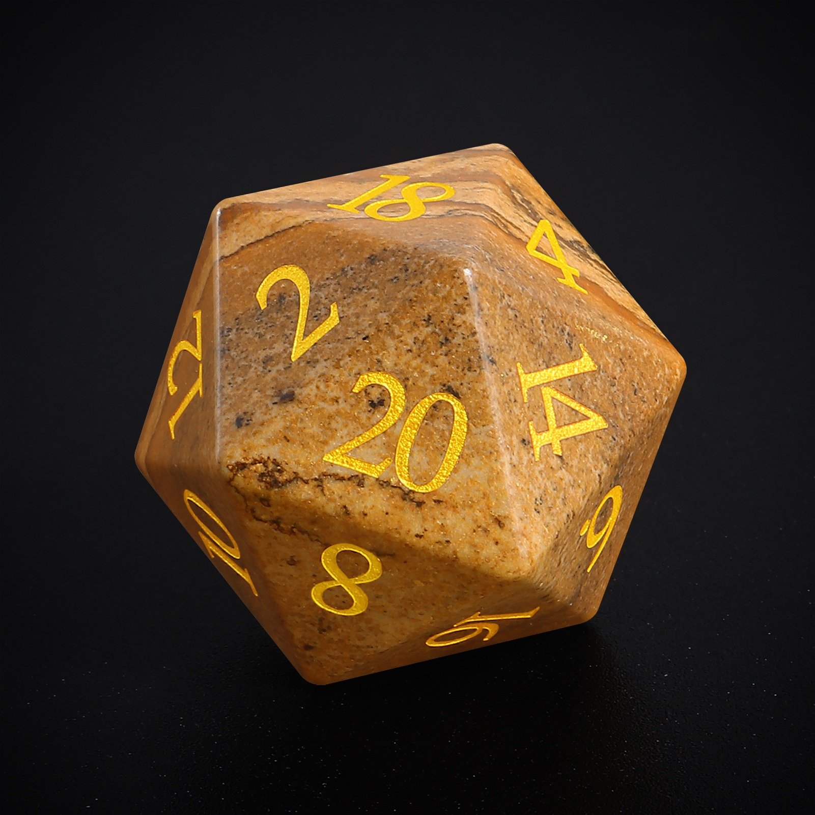 Custom RPG Dice Gift Natural Stone DND Dice Set Sharps Edge Dice For Board Games Role Playing Table Game Dungeons and Dragons
