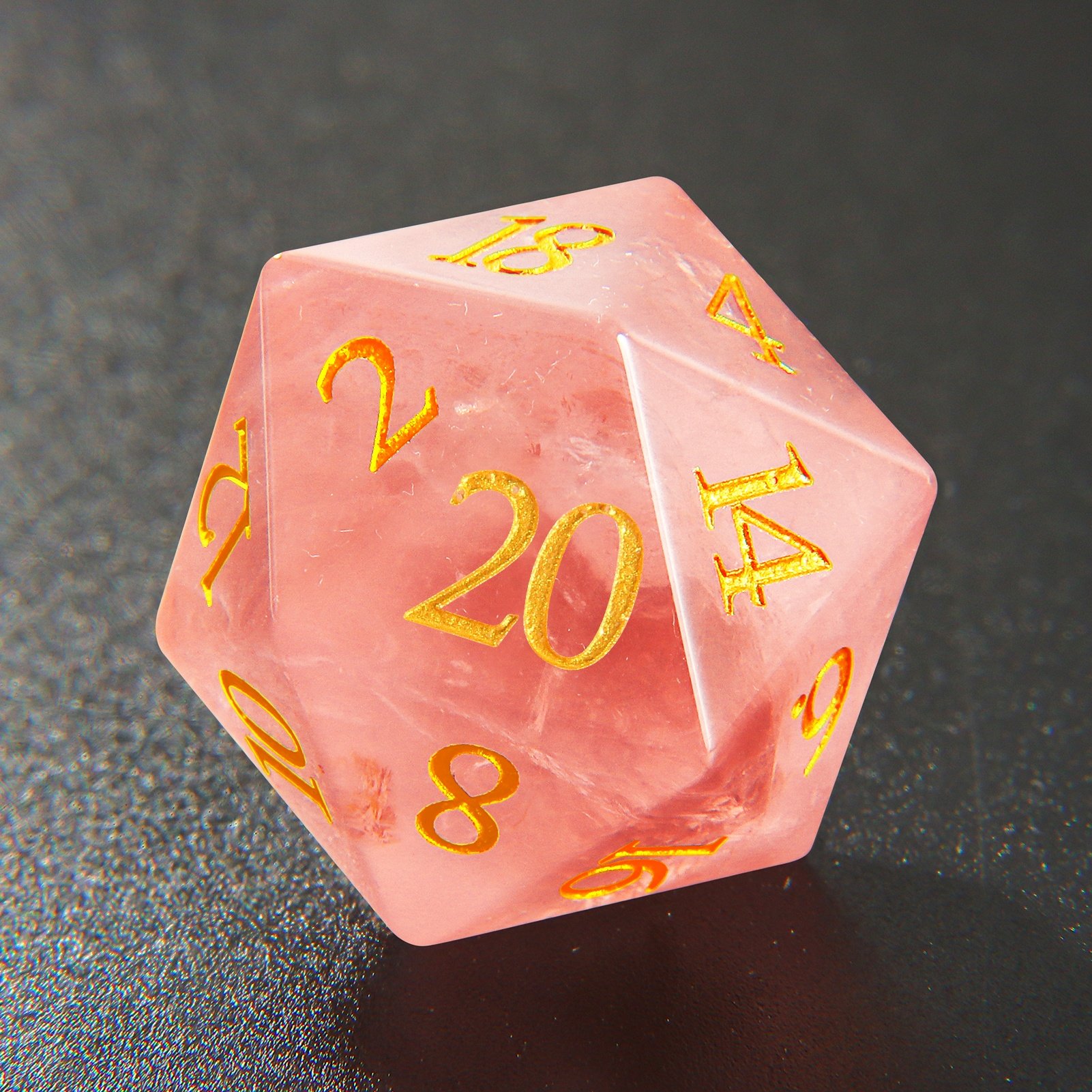 RPG Handmade Dice Sets Pink Crystal Dice Polyhedron DND Dice For Role-playing Game Dungeons And Dragons