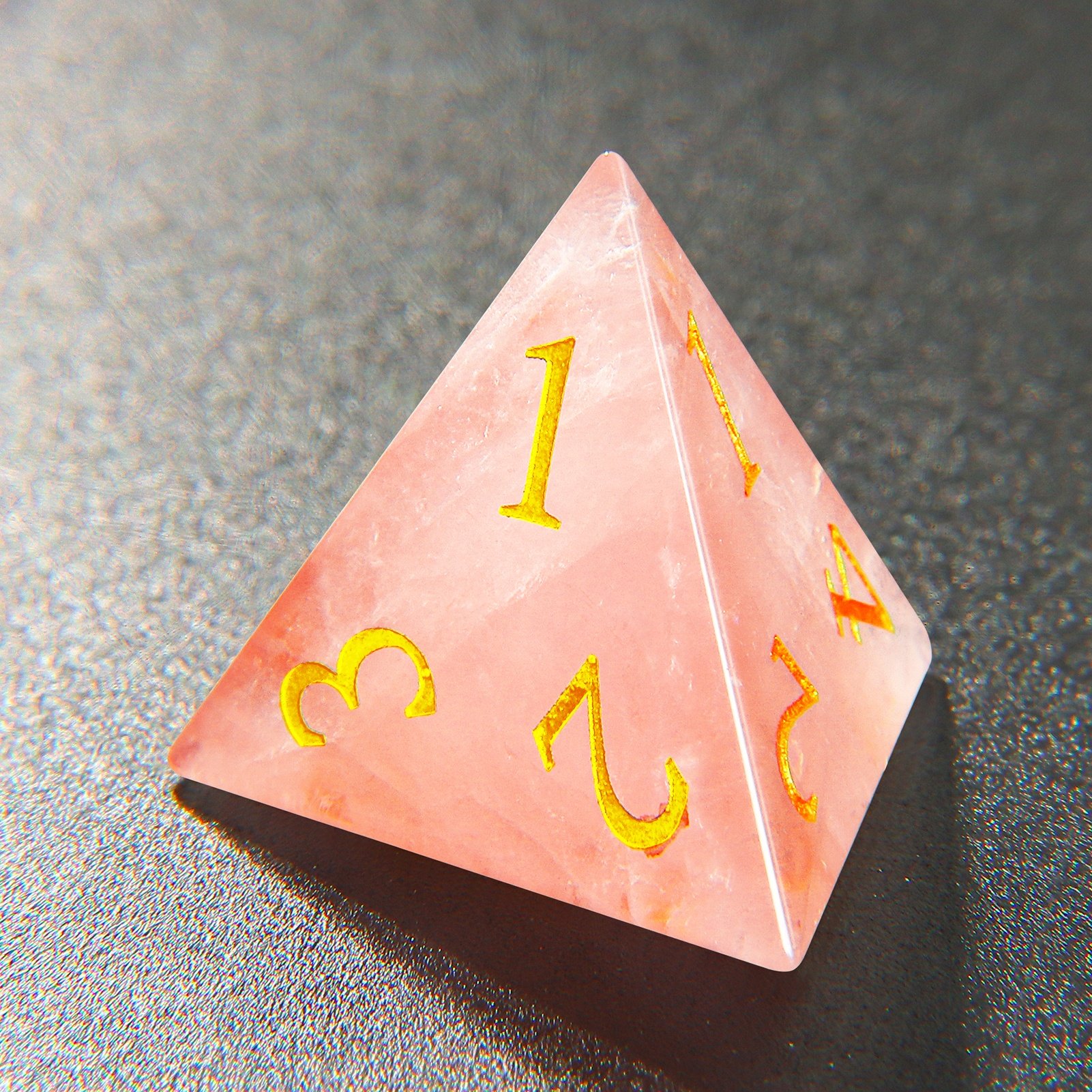 RPG Handmade Dice Sets Pink Crystal Dice Polyhedron DND Dice For Role-playing Game Dungeons And Dragons